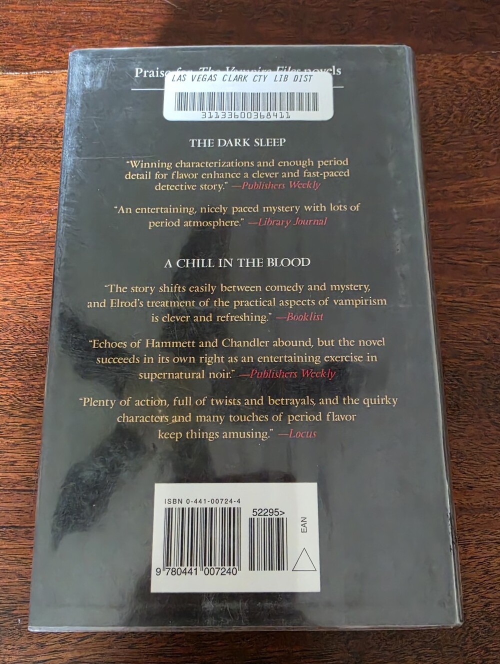 Lady Crymsyn: The Vampire Files by P.N. Elrod Hardcover Book 1st/1st - Picture 2 of 11